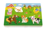 Puzzle - VIGA Drewniane Puzzle z dźwiękiem Farma 51273 - miniaturka - grafika 1