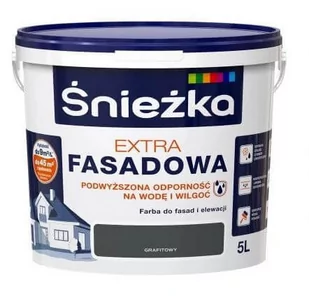 Farba Fasadowa Extra Grafitowa 5L Śnieżka - Farby wewnętrzne Farba Fasadowa Extra Grafitowa 5L Śnieżka - Farby wewnętrzne - miniaturka - grafika 1