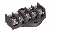 Inne akcesoria elektryczne - Listwa NASIELSK zaciskowa-LZ-5x4-mm2-400V-romb-czarna 941-02 - miniaturka - grafika 1