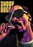 Podkładki pod mysz - PODKŁADKA POD MYSZ Nadruk 22x18 cm snoop dog raper Muzyczny Tekst Prezent - miniaturka - grafika 1