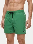 Kąpielówki męskie - Quiksilver Szorty kąpielowe Stretch Piped Volley 16 EQYJV04211 Zielony Regular Fit - miniaturka - grafika 1
