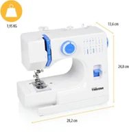 Maszyny do szycia - Tristar Sewing machine SM-6003 Number of stitches 14 Number of buttonholes 1 White/Blue - miniaturka - grafika 1