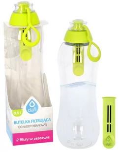 Butelka Filtrująca Dafi Soft 0,5L+2 Filtry Zielona Limonka - Butelki filtrujące - miniaturka - grafika 1