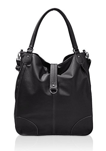 s.Oliver (Bags) 39.410.94.6911 Shopper, 36x38x16 cm, czarny - czarny 9999-36x38x16 cm (B x H x T)
