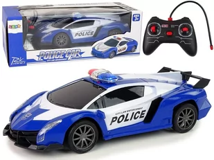Policja Wyścigowa R/C + akumulator - Leantoys - Samochody i pojazdy dla dzieci - miniaturka - grafika 1