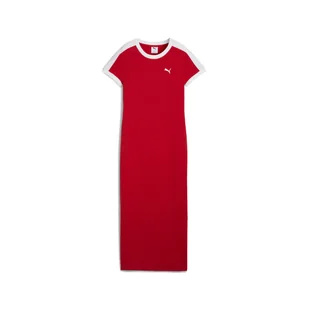 Damska Sukienka PUMA T7 DRESS 63214011 – Czerwony - Sukienki - miniaturka - grafika 1