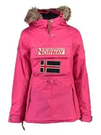 Kurtki damskie - Geographical Norway Kurtka zimowa "Boomera" w kolorze fuksji - miniaturka - grafika 1