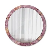 Lustra - Nowoczesne Lustro Marmur z dodatkiem złota 100cm - miniaturka - grafika 1