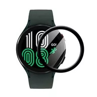 Akcesoria do smartwatchy - Szkło Hybrydowe Full Glue 5D Do Samsung Watch 4 / 5 40Mm Czarny - miniaturka - grafika 1