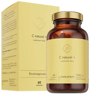 Suplement diety MyBestPharm MyBestC Natural+ (5904824651491) - Witaminy i minerały - miniaturka - grafika 1