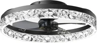 Wentylatory sufitowe - Wentylator sufitowy z oświetleniem LED, nowoczesny design, pilot zdalnego sterowania, funkcja ściemniania, czarny, APP z funkcją ściemniania RC - miniaturka - grafika 1