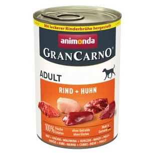 animonda GranCarno Original Adult Wołowina i kurczak 24x400 g - Mokra karma dla psów - miniaturka - grafika 1