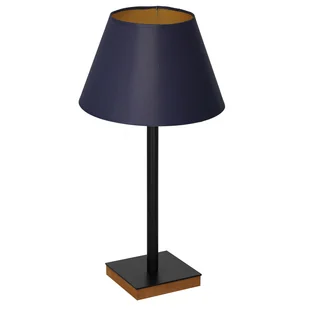 Luminex Table lamps 3763 Lampa stołowa lampka 1x60W E27 czarny/niebieski/naturalny/złoty - Lampy stojące - miniaturka - grafika 1