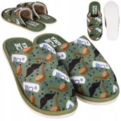 Kapcie męskie - Kapcie Domowe Ciepłe Papcie Bambosze PREZENT NA DZIEŃ DZIADKA MORAJ 44-45 - miniaturka - grafika 1