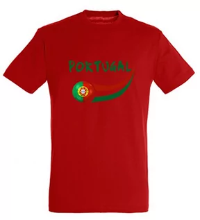 Koszulki męskie - Supportershop Supportershop T-Shirt męski Portugalia czerwony czerwony L 5060542521727 - grafika 1