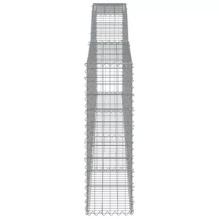 Kosze gabionowe, 2 szt, 400x30x100/120 cm, galwanizowane żelazo - Ogrodzenia - miniaturka - grafika 6