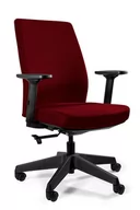 Fotele i krzesła biurowe - Fotel obrotowy, ergonomiczny, Work, deepred - miniaturka - grafika 1