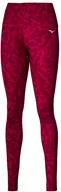 Spodnie damskie - Spodnie damskie Mizuno  Printed Tight /Persian Red L - miniaturka - grafika 1