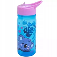 Bidony dla dzieci - Astra Bidon Aqua Pure Z Rurką Butelka Na Napoje Wodę Szkolna Do Szkoły Bezpieczna Bez BPA 450 ml Sweet Koala - miniaturka - grafika 1