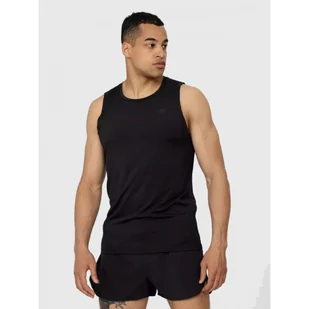 Męska Koszulka 4F Tank Top Treningowy Czarny Z22TSMF350-20S - Koszulki sportowe męskie - miniaturka - grafika 1