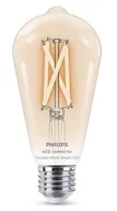 Systemy inteligentnych domów - Philips Smart filament przezroczysta E27 ST64 7 W 60 W, WW-CW - miniaturka - grafika 1