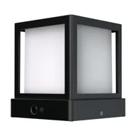 Lampy ogrodowe - Inspire Słupek solarny Prospe czarna z czujnikiem IP65 LED - miniaturka - grafika 1