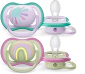 Smoczki uspokajające - Philips AVENT ultra air SCF085/59 Soother, Classic baby pacifier, Orthodontic, Silicone, Boy/Girl, Dishwasher proof - miniaturka - grafika 1