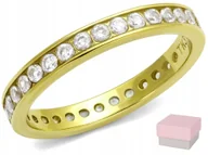 Pierścionki - Złota Obrączka pierścionek cyrkonie 316 CRYSTAL 11 - miniaturka - grafika 1