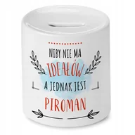 Skarbonki - Skarbonka Dla Piromana na Urodziny na Prezent z Nadrukiem ze Zdjęciem + Opakowanie na prezent (wzór 02) - miniaturka - grafika 1