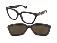 Okulary korekcyjne, oprawki, szkła - Dioptrie szkieł Gucci GG1542S 001 - miniaturka - grafika 1