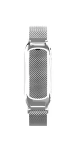 Pasek Metalowy z Zapięciem na Magnes Braders Bransoleta do Oppo Band srebrny - Smartband - miniaturka - grafika 4