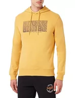 Bluzy męskie - JACK & JONES Męska bluza z kapturem Jjpeter Sweat Hood, Honey Gold, L - miniaturka - grafika 1