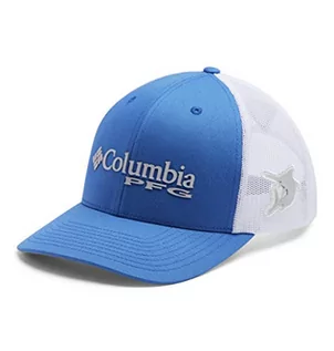 Czapki damskie - Columbia Damska czapka z daszkiem Pfg z siatką z zatrzaskiem z tyłu PFG Mesh Snap Back Ball Cap Żywy niebieski/marlin Jeden rozmiar - grafika 1