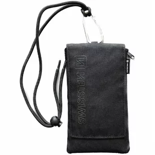 SWISSTEN Czarne Etui saszetka na telefon 6,4” POCKET - Torby fotograficzne i futerały - miniaturka - grafika 4