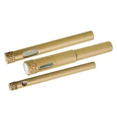 Otwornice - Drel Otwornica z wlutowanym nasypem diamentowym zestaw 6, 8, 10 mm - miniaturka - grafika 1