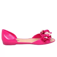 Sandały damskie - Meliski z kwiatami Carmil Fuksja różowe - miniaturka - grafika 1
