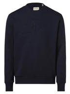 Bluzy męskie - Gant - Męska bluza nierozpinana, niebieski - miniaturka - grafika 1
