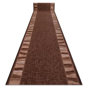CHODNIK podgumowany LINEA brąz 80cm , 80x830 cm - Dywany - miniaturka - grafika 1