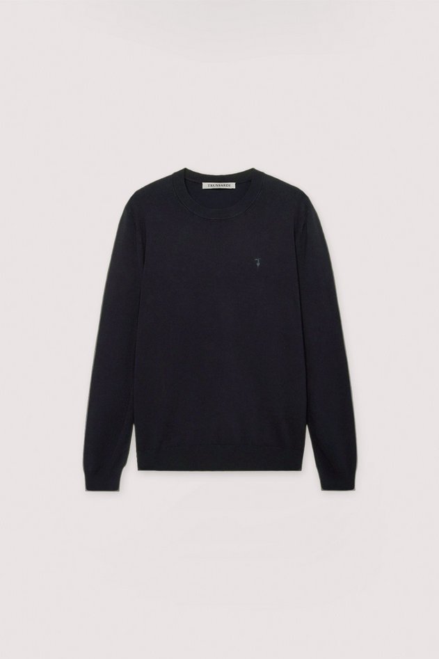 sweter męskie granatowy