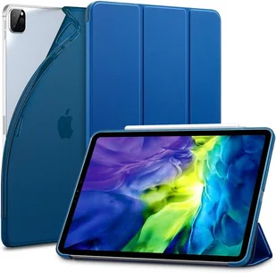 ETUI DO APPLE IPAD PRO 11 NIEBIESKIE ZAMYKANE OCHRONNE GUMOWY TYŁ SOLIDNE - Etui do tabletów - miniaturka - grafika 1