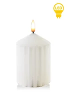 Świece - IDALIA Świeca LED 7x7xh14cm - miniaturka - grafika 1