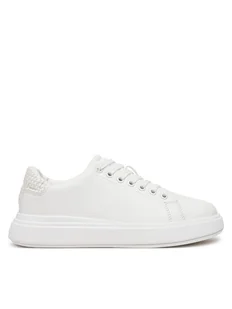 Calvin Klein Sneakersy HW0HW02298 Biały - Sneakersy damskie - miniaturka - grafika 1