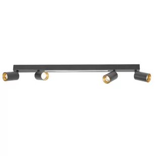 Parma lampa sufitowa z pilotem 4xGU10 + 1xLED czarna LP-0703/4C BK - Lampy sufitowe - miniaturka - grafika 1