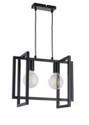 Lampy sufitowe - Sigma LAMPA wisząca EDEN 32233 salonowa OPRAWA metalowy ZWIS prostokątny czarny 32233 - miniaturka - grafika 1