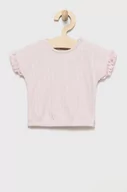 Koszulki dla dziewczynek - Name it t-shirt dziecięcy kolor różowy - Name It - miniaturka - grafika 1