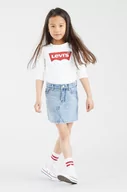 Bluzki dla dziewczynek - Levi's Longsleeve dziecięcy kolor biały - miniaturka - grafika 1