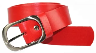 Pasek Damski Skórzany CEZ-MAR (PL) Skóra Naturalna Licowa Gładki 40 mm CZERWONY - Paski Pasek Damski Skórzany CEZ-MAR (PL) Skóra Naturalna Licowa Gładki 40 mm CZERWONY - Paski - miniaturka - grafika 1