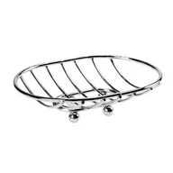 Mydelniczki i dozowniki mydła - Mydelniczka owalna srebrna - miniaturka - grafika 1