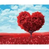Malowanie po numerach - Malowanie po numerach 40x50cm Serce - miniaturka - grafika 1