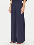 Spodnie damskie - ViCOLO Spodnie materiałowe TD0008 Granatowy Relaxed Fit - miniaturka - grafika 1